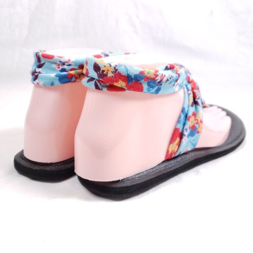 Sanuk Ella Prints Yoga Sling Sandals Women's Size 7 Floral Fabric - Picture 3 of 8